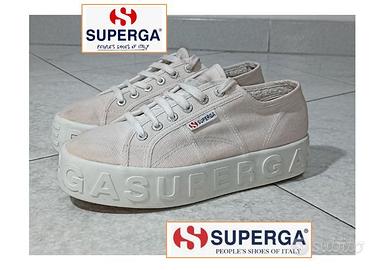 Superga sneakers con zeppa Lettering N.39 platform