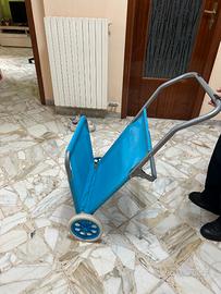 Sdraio da Mare Pieghevole 2 in 1 con Ruote / Carre
