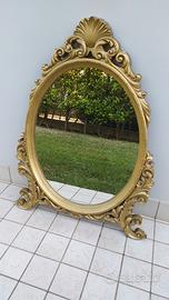 Specchio vintage cornice dorata