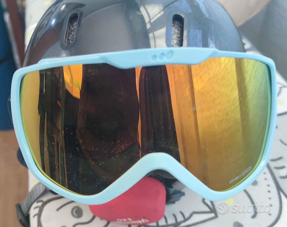 Casco da sci per bambini con maschera e copricasco - Sports In vendita a  Roma