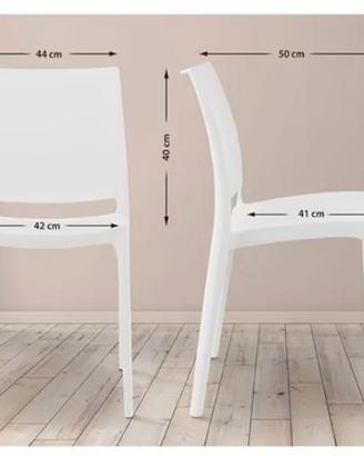 Sedie impilabili  da interno ed esterno