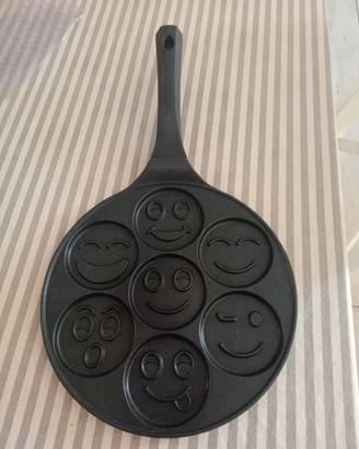 Padella per pancakes con smiles