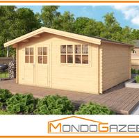 Zaffiro casetta legno 380x380/34mm gazebo casa
