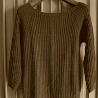 maglioncino marrone in lana lame'