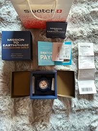 Omega Swatch Mission to Earthphase Gold- Full Set