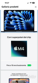Apple Portatile MacBook Air 13'' con chip M4 2025
