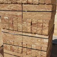 300 FETTE DI TUFO DA 10 CM ROSSE CON VENATURE