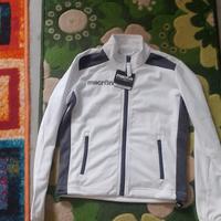 felpa Macron con zip bianca (no cappuccio)