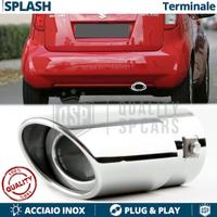 TERMINALE Scarico per SUZUKI SPLASH OVALE Cromato