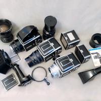 Hasselblad kit 500C e 500CM con lenti Zeiss