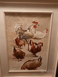 Quadro Studio di pennuti di vittorio scarabello