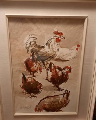 Quadro Studio di pennuti di vittorio scarabello