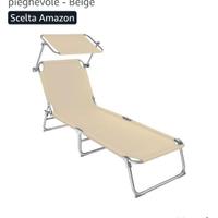 Lettino prendisole per spiaggia, piscina o giardin