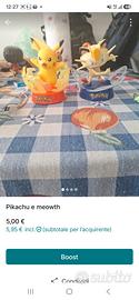 pickachu e mewtoo