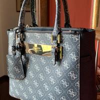 GUESS NIKKI BAG BORSA A MANO BLU