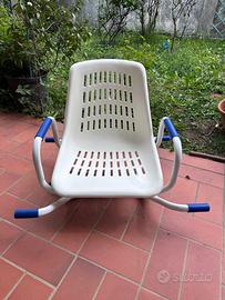 Sedia girevole per bagno