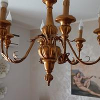 lampadario e trittico di lumi coordinato