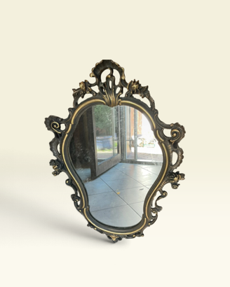 Specchiera Barocca in Legno Dorato 89x63