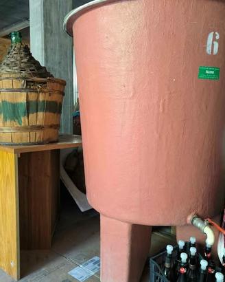 Tino per fare il vino 600 litri in vetroresina