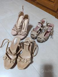 set 3 paia di sandali n.36