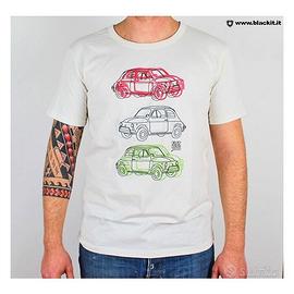 T-shirt Fiat 500 TRICOLORE