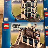 Lego city caserma polizia elicottero e varie