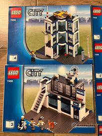 Lego city caserma polizia elicottero e varie
