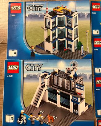Lego city caserma polizia elicottero e varie
