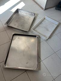 Set di teglie in acciaio + polietilene