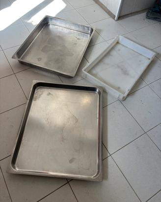 Set di teglie in acciaio + polietilene