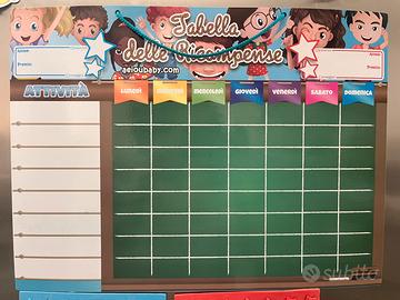 Lavagna motivazionale magnetica per bambini