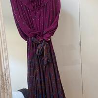 Vestito tg.42  elegante con fodera color bordeaux