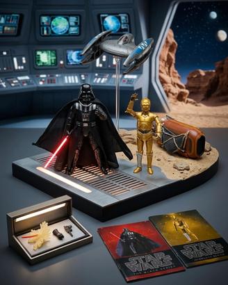 Star Wars Black Series (Darth Vader e C-3PO) + Vei
