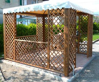 🌲 Gazebo in legno su misura
