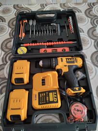 TRAPANO AVVITATORE DOPPIA BATTERIA A LITIO 24V + V