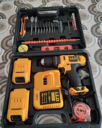 TRAPANO AVVITATORE DOPPIA BATTERIA A LITIO 24V + V