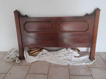 LETTO MATRIMONIALE IN NOCE