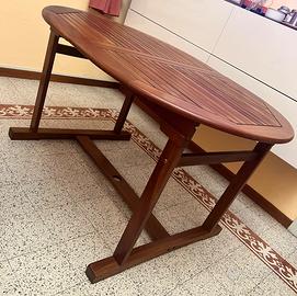 Set x giardino/terrazzo in legno – tavolo, 6 sedie