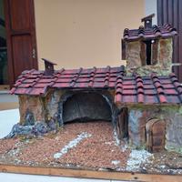 casetta presepio artigianale