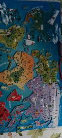 mappa mondo magnetico 