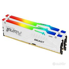 Kingston FURY Beast RGB Bianca 32GB (2x16GB) DDR5