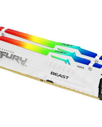 Kingston FURY Beast RGB Bianca 32GB (2x16GB) DDR5