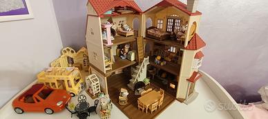 Casa Sylvanian families, scuola,macchina ,asilo