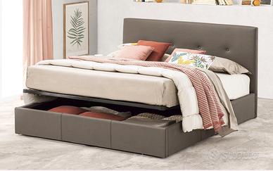 LETTO MATRIMONIALE CONTENITORE e MATERASSO MEMORY