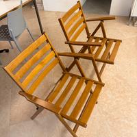 Sedie da girdino in legno