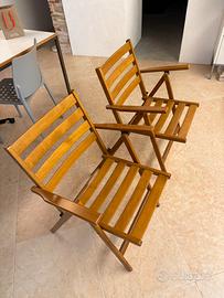 Sedie da girdino in legno