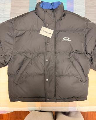 Piumino Balenciaga Reversibile Nero/Blu – Taglia M