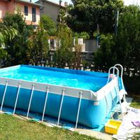 Piscina fuori terra con filtro a sabbia