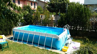 Piscina fuori terra con filtro a sabbia