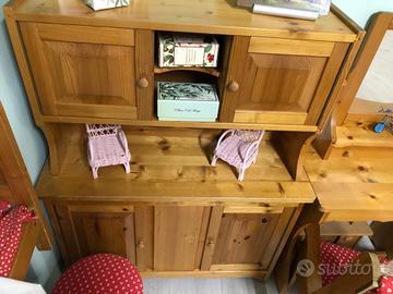 Mobili giocattolo in legno vintage